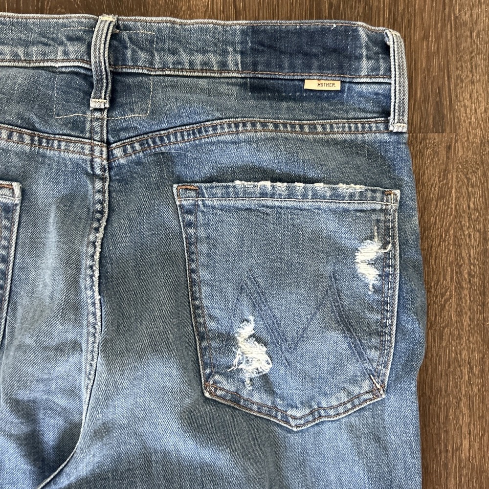 Mother Superior Jeans The Tomcat Playing With Scissors Sz 32 Med Blue Distressed - Picture 12 of 12